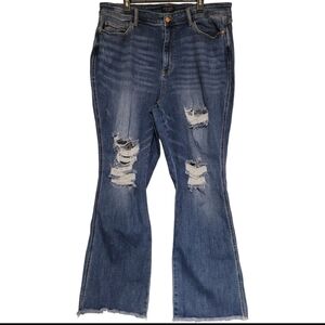 Judy Blue 22W Distressed Boot Cut Jeans Style #JB82542MD-PL 40W / 32" Inseam